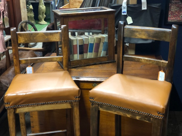 leather tall stools